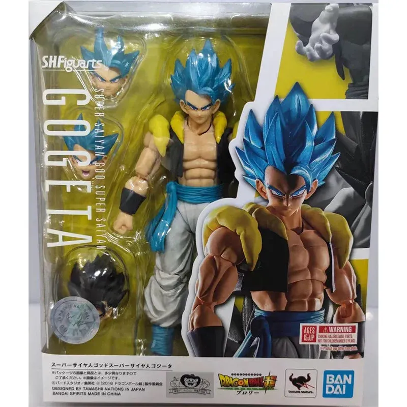 100% Original BANDAI S.H.Figuarts SHF Super Saiyan Gogeta Dragon Ball In Stock Anime Action Collection Figures Model Toys