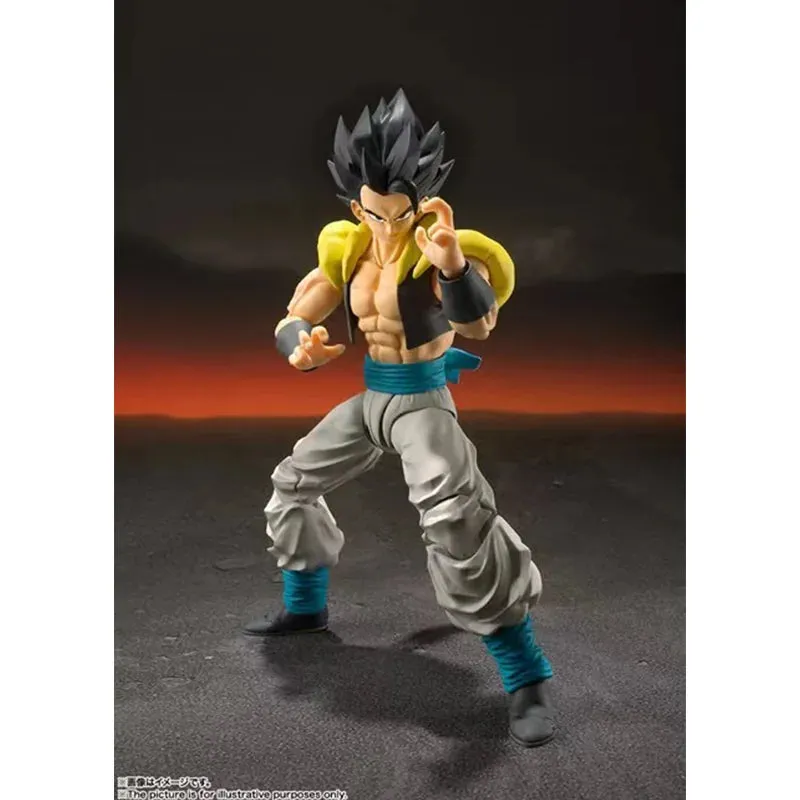 100% Original BANDAI S.H.Figuarts SHF Super Saiyan Gogeta Dragon Ball In Stock Anime Action Collection Figures Model Toys