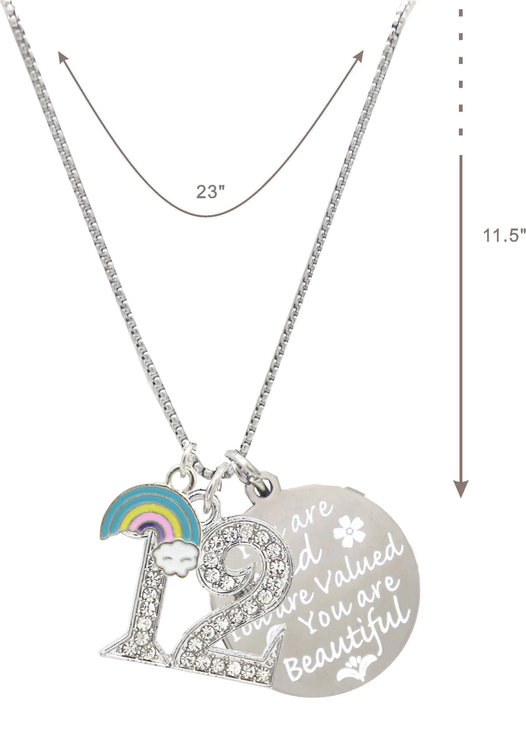 12th Birthday, 12th Birthday Gift, 12th Birthday Girl Gifts, 12th Birthday Necklace, Gifts