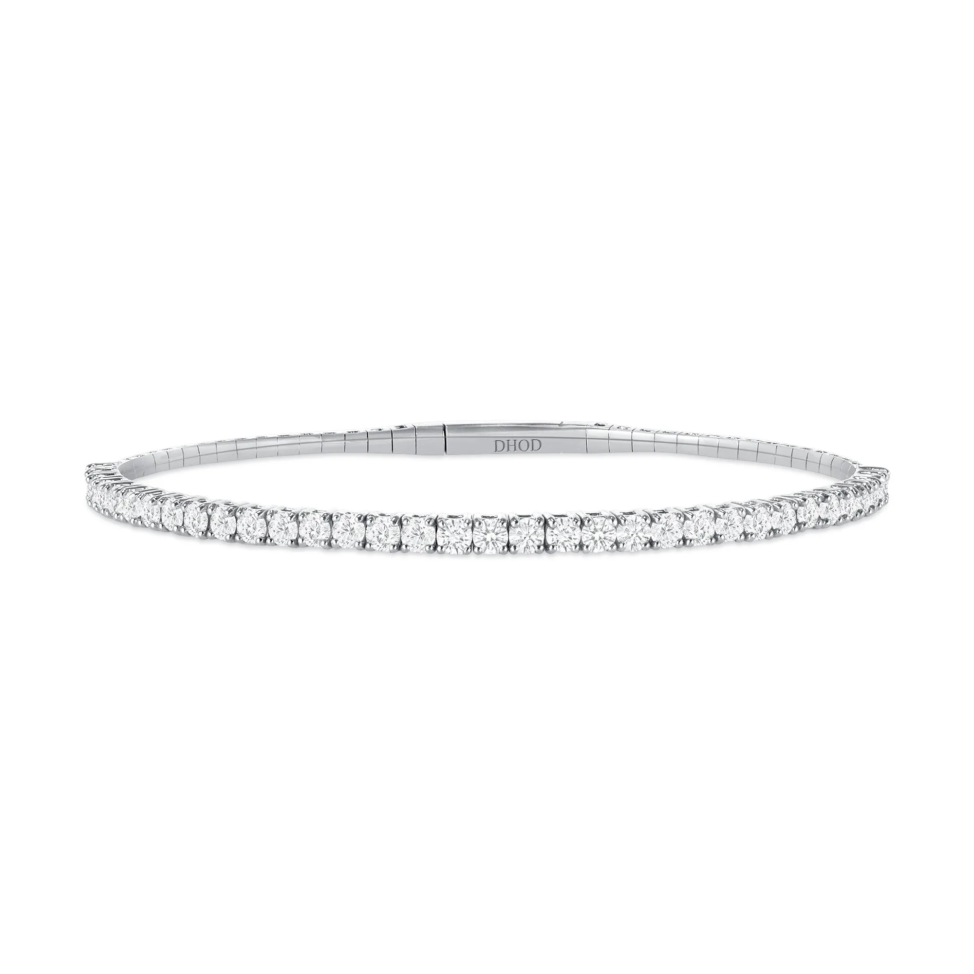 14K Gold Small Flexible Diamond Bangle