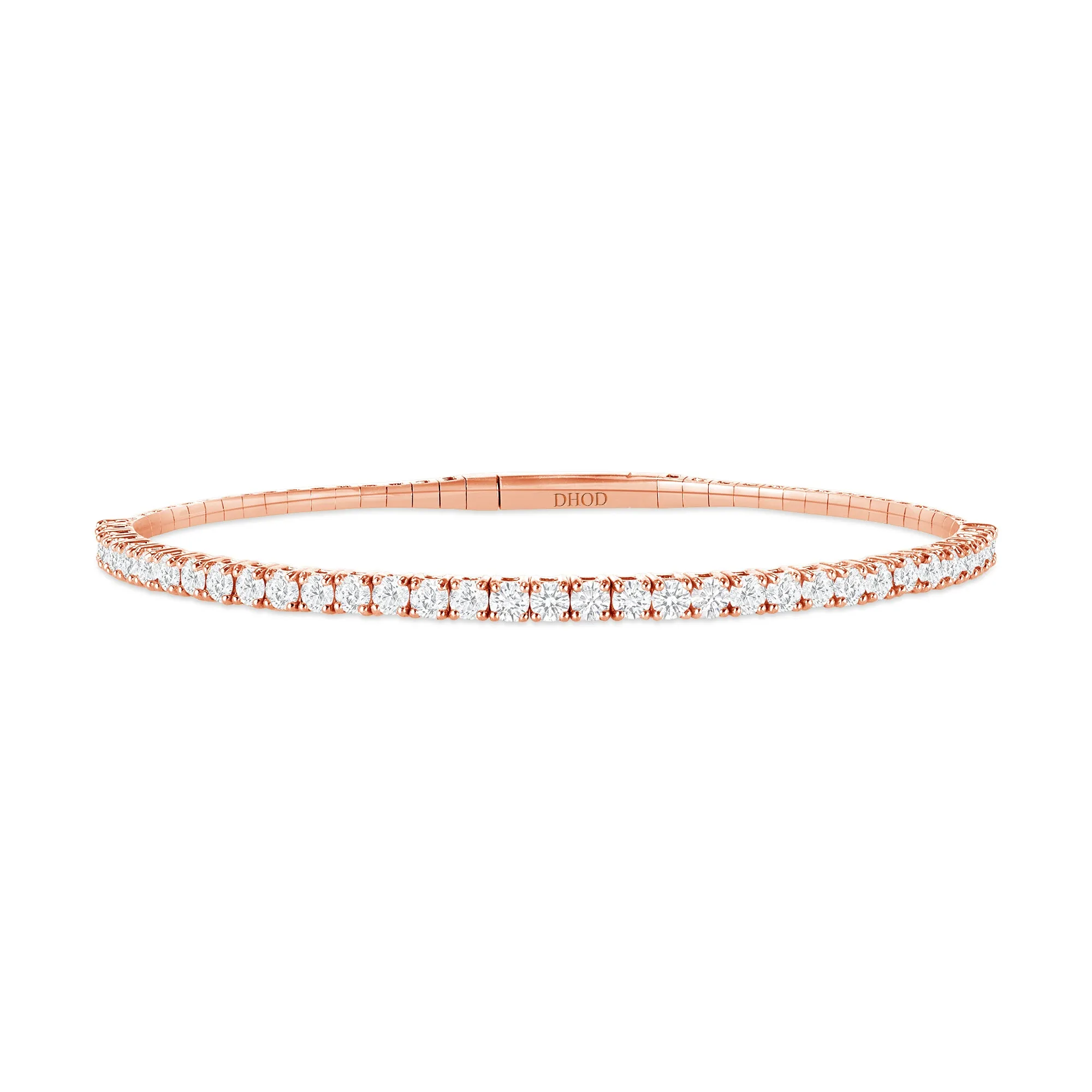 14K Gold Small Flexible Diamond Bangle