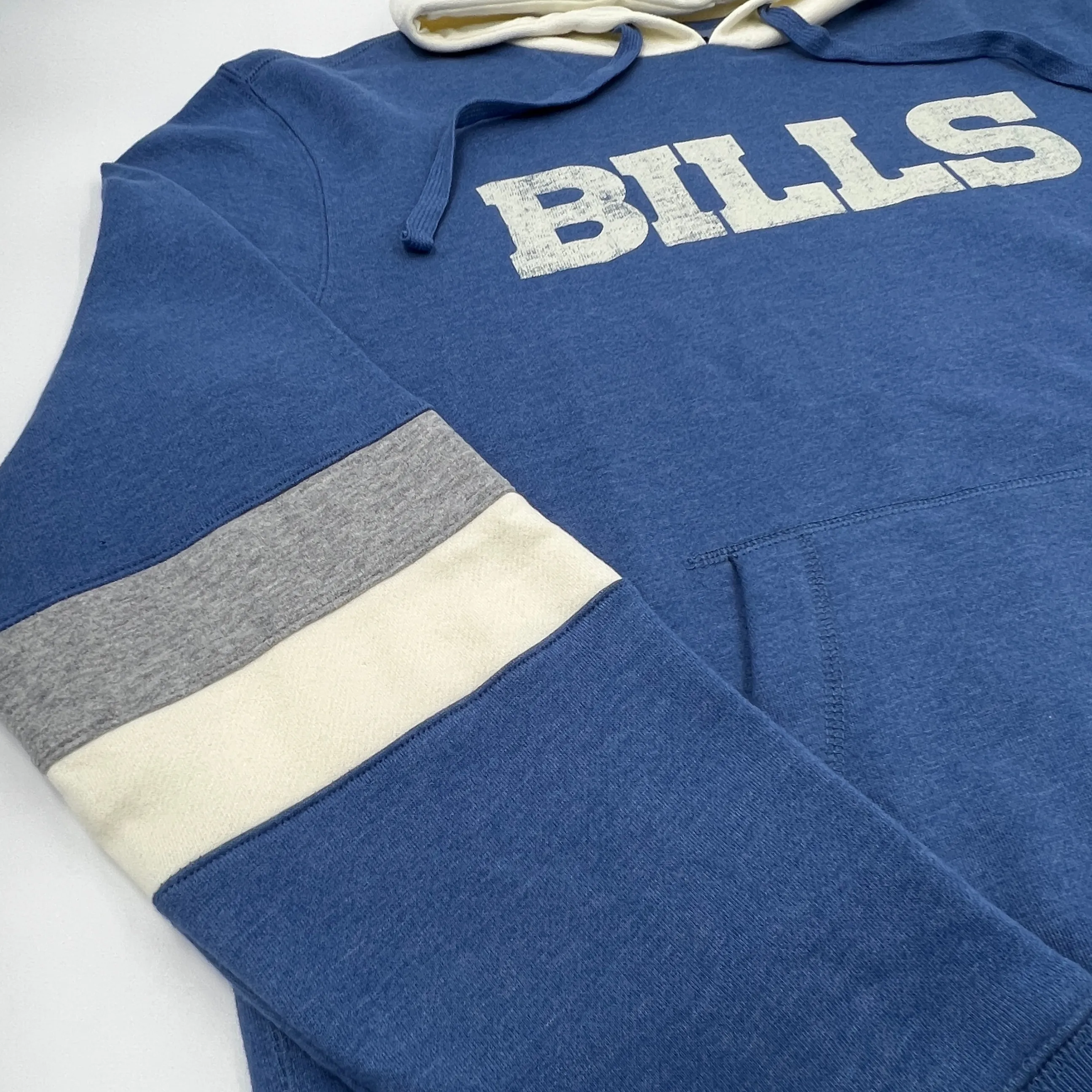 '47 Brand Bills Cadet Blue and Cream Heavy Pullover Hoodie