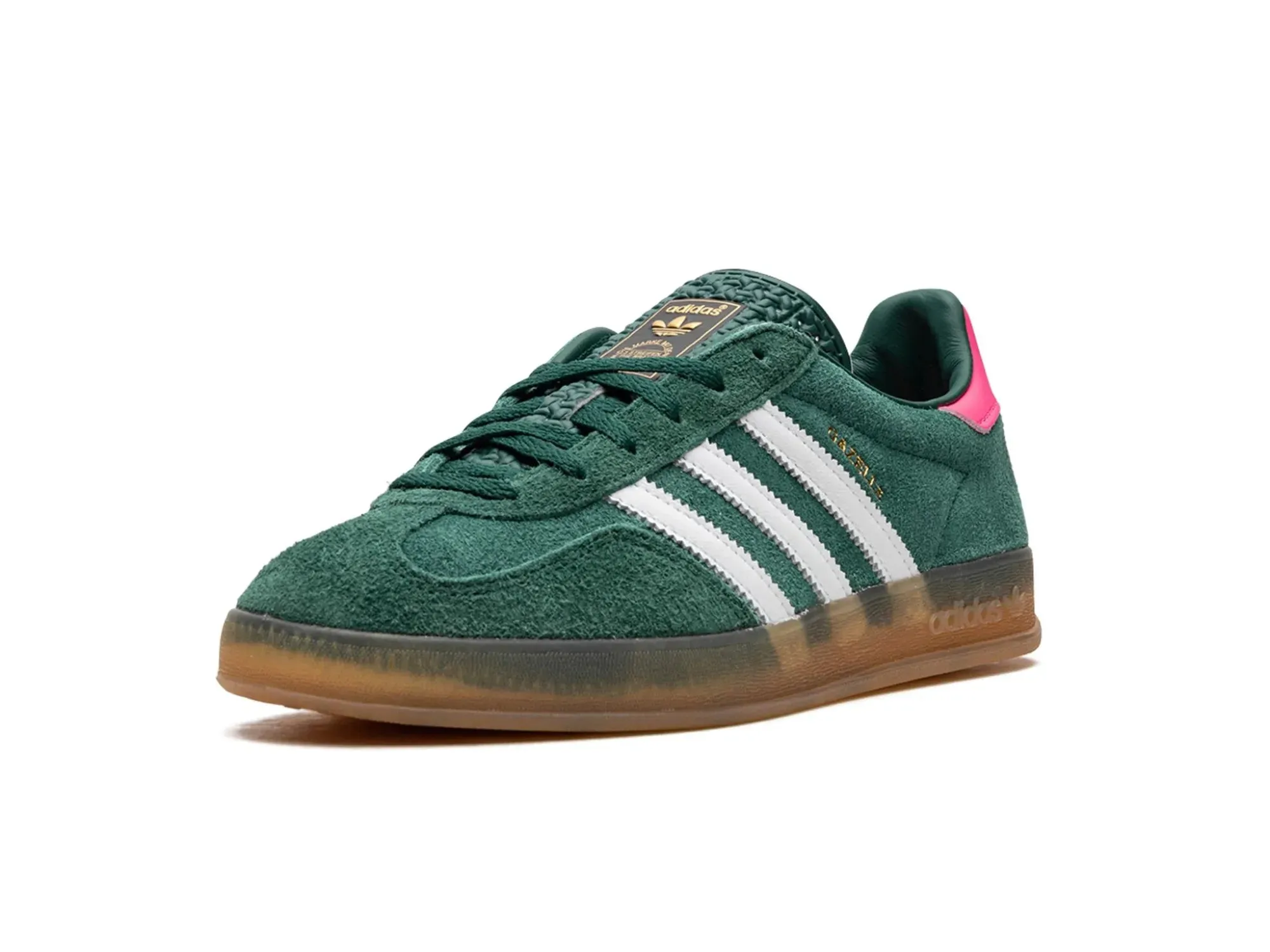 Adidas Gazelle Indoor "Collegiate Green Lucid Pink"