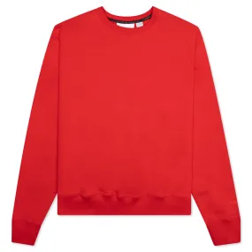 Adidas x Pharrell Williams Basics Crew - Vivid Red