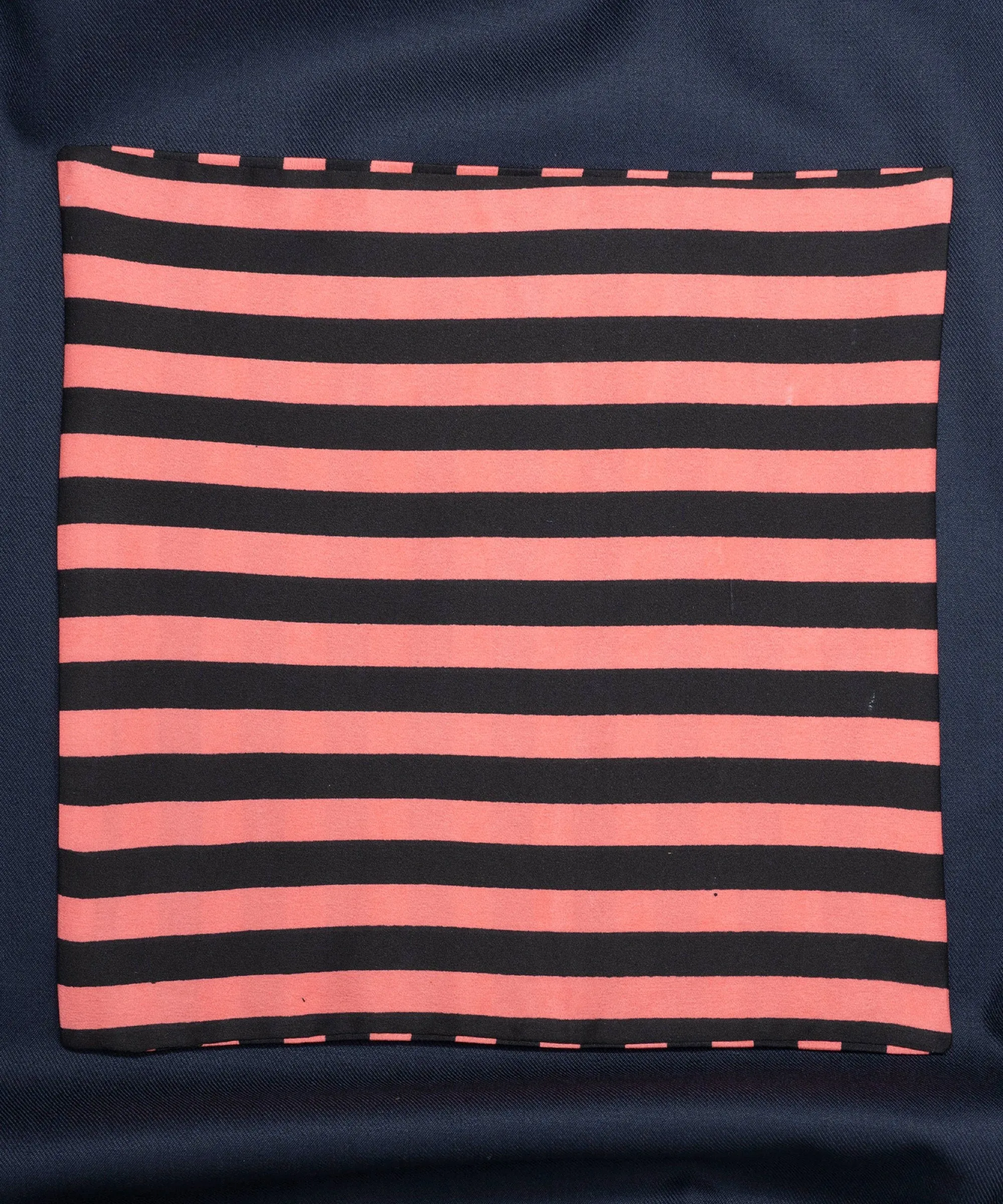 After 8 Striped Pink Pocket Square