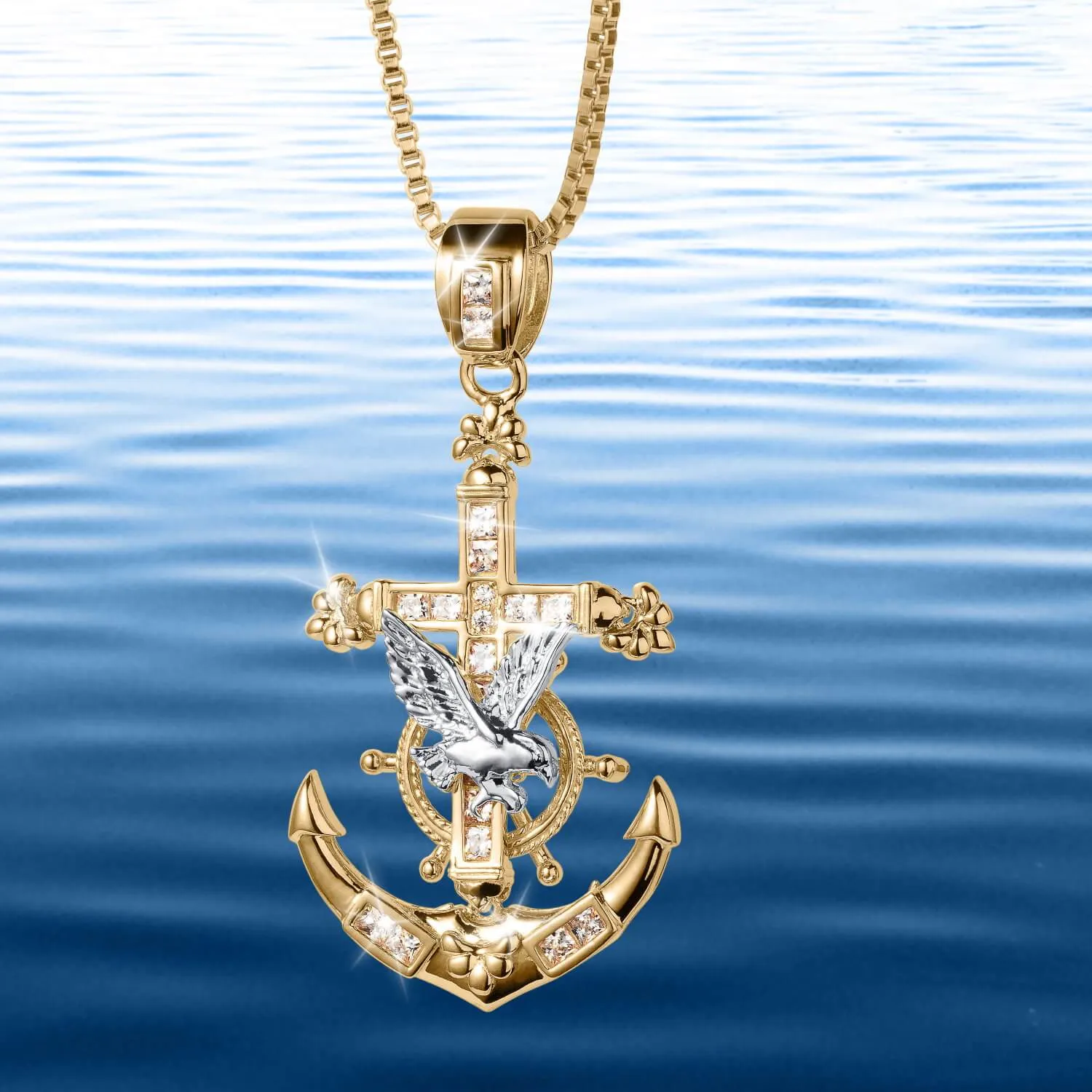 Anchor & Eagle Pendant