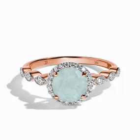 Aquamarine Diamond Ring - Soulmate