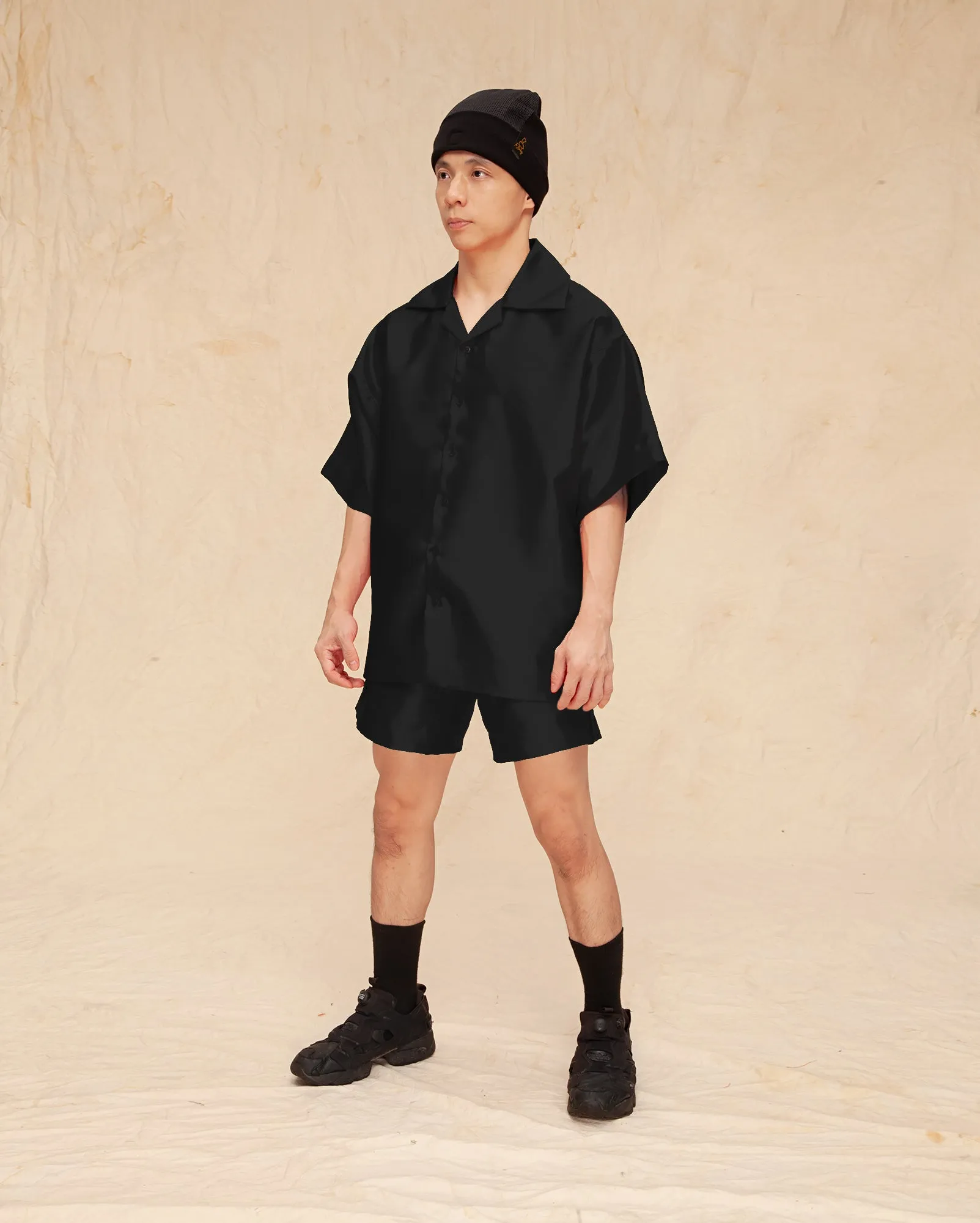 Baju Pantai Taffeta (Black)