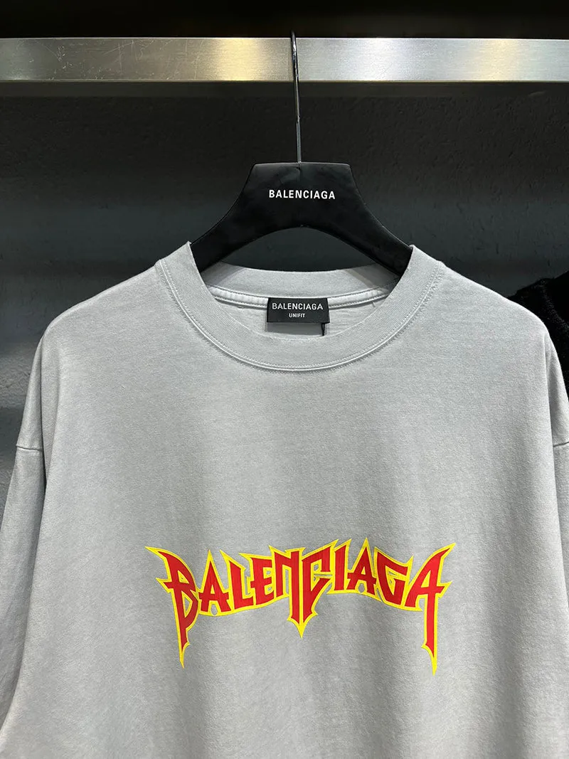 Balenciaga Metal White T-Shirt Oversized