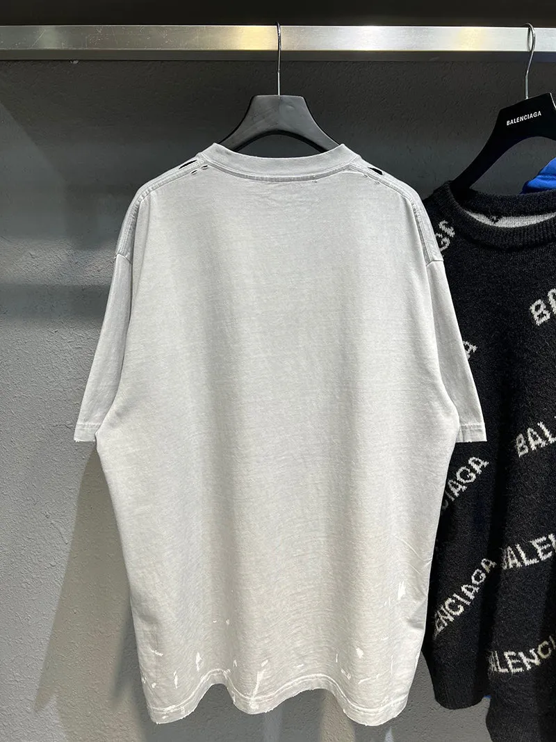 Balenciaga Metal White T-Shirt Oversized