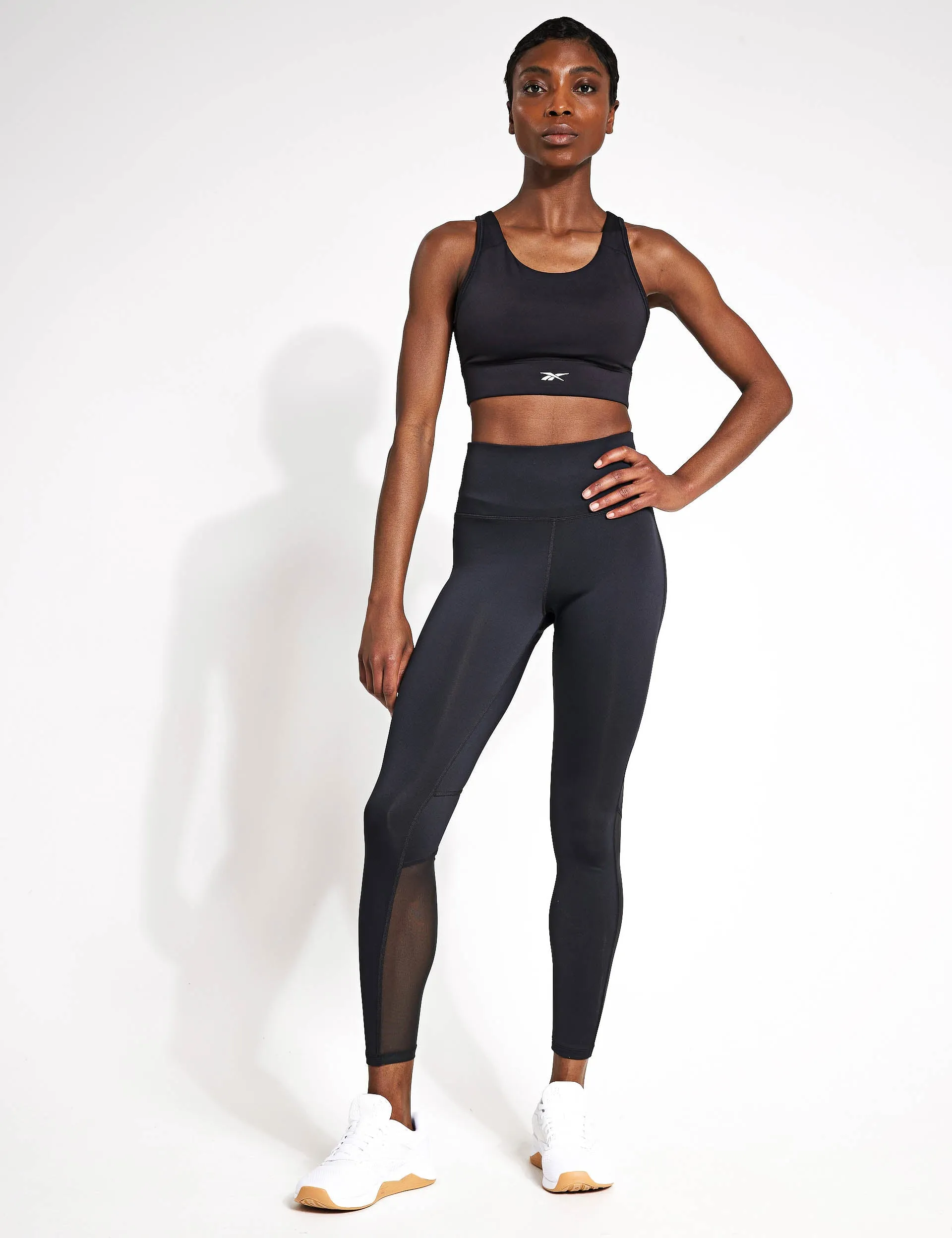 Basic Mesh Leggings - Night Black