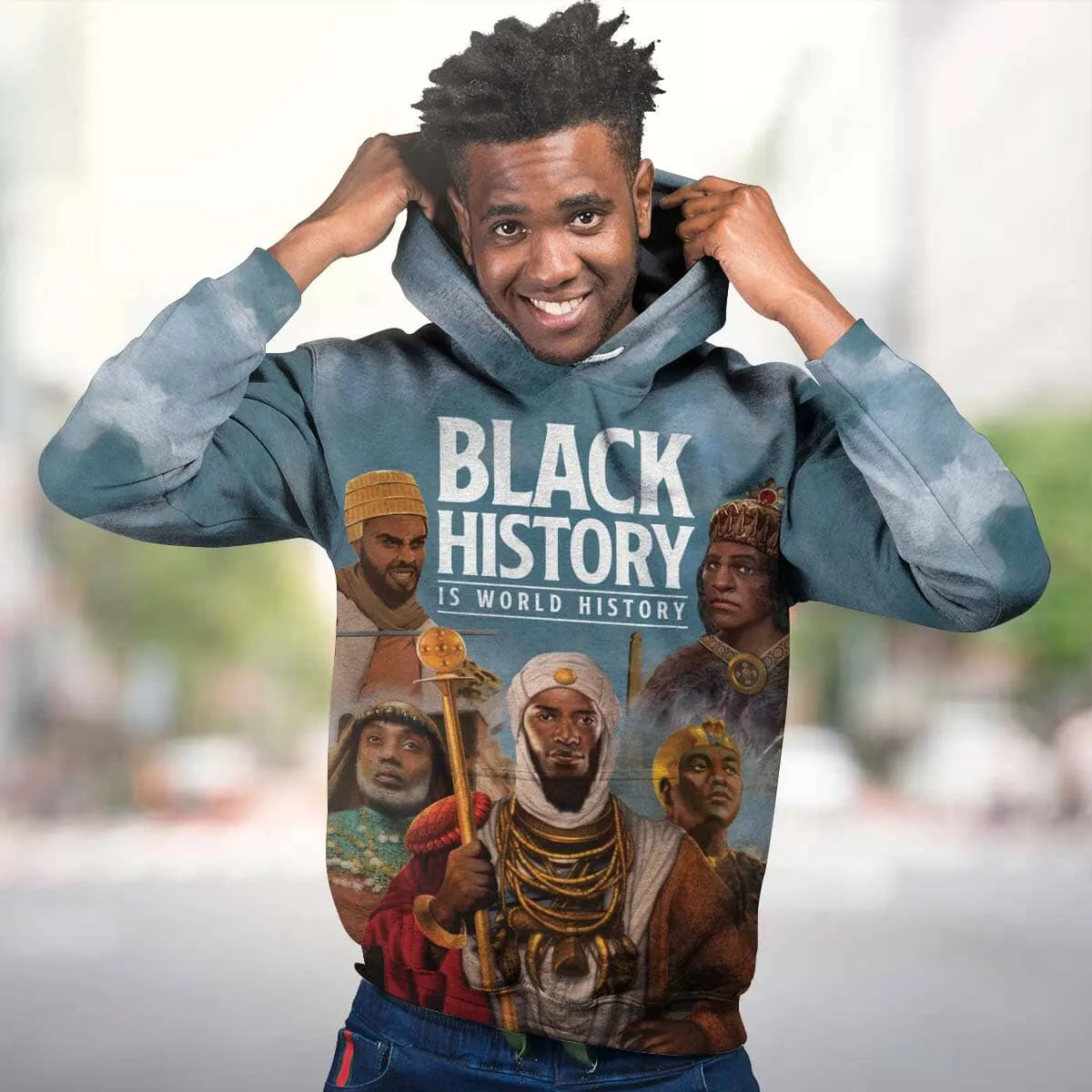 Black History Is World History All-over Hoodie