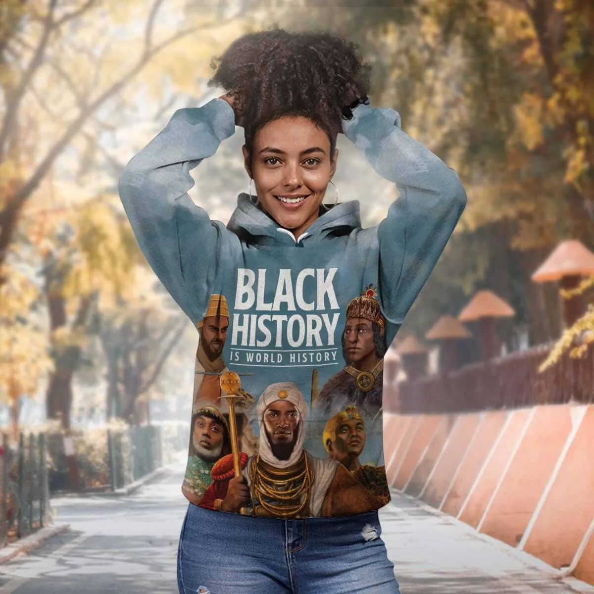 Black History Is World History All-over Hoodie