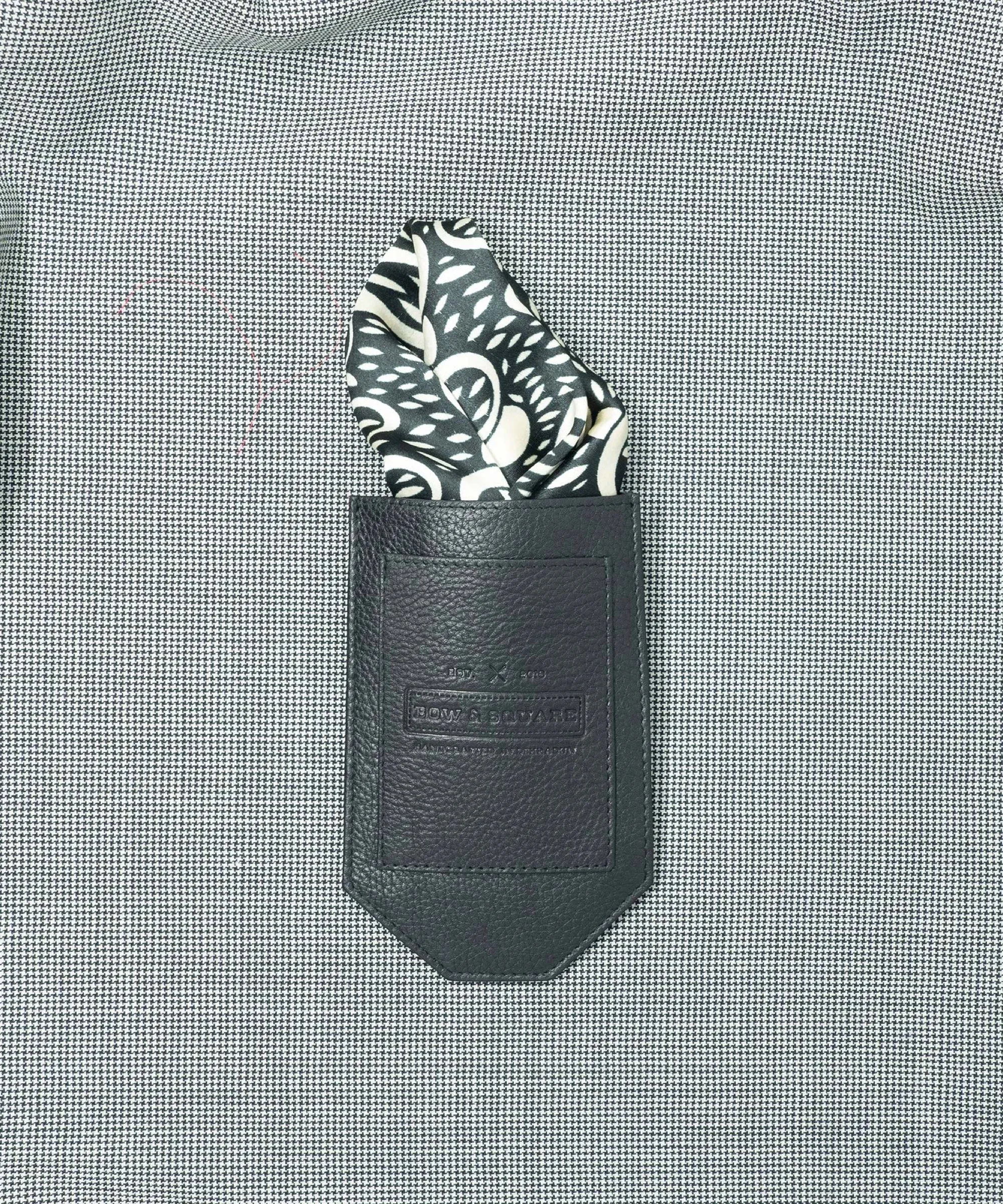 Black Pocket Square