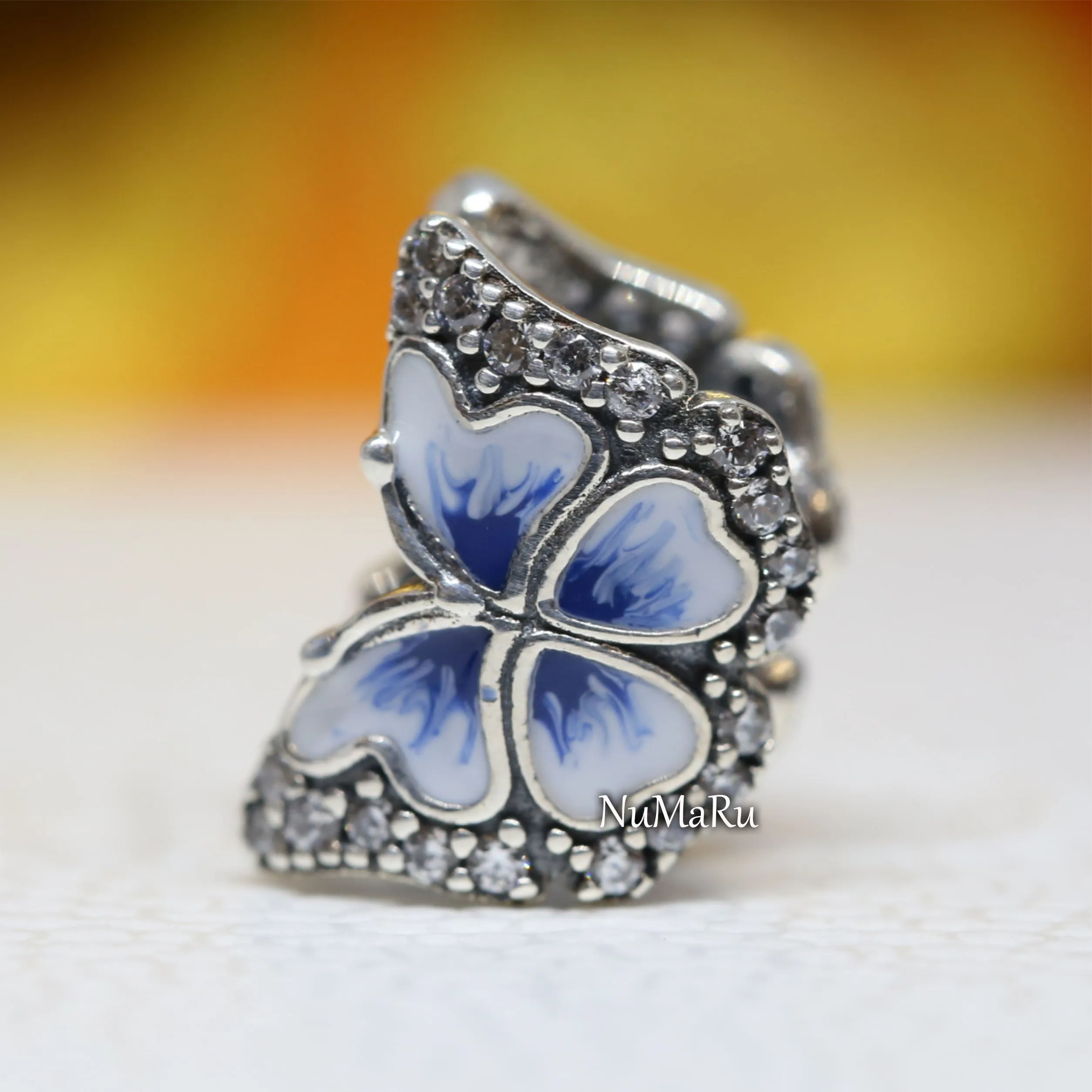 Blue Butterfly Sparkling Charm 790761C01