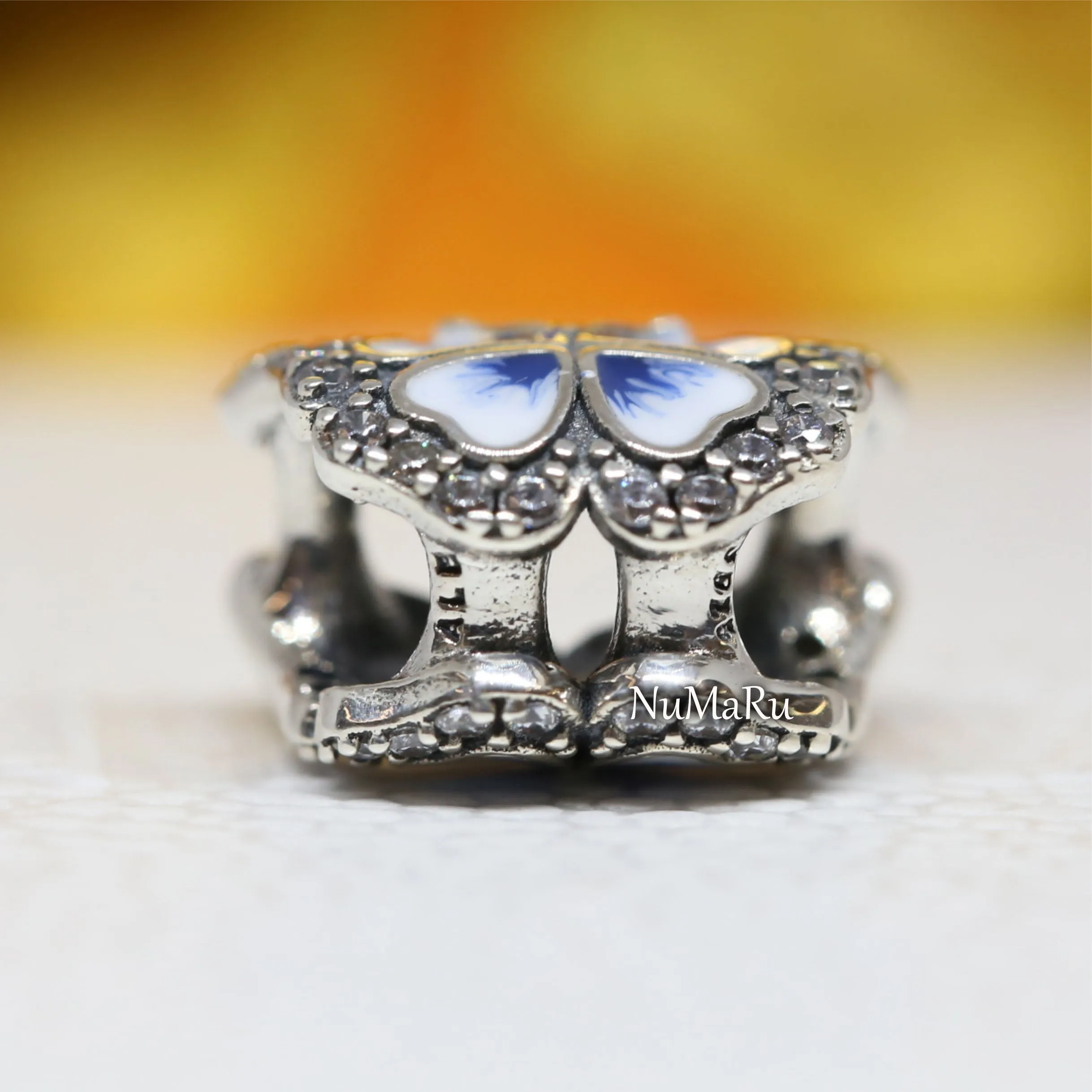 Blue Butterfly Sparkling Charm 790761C01