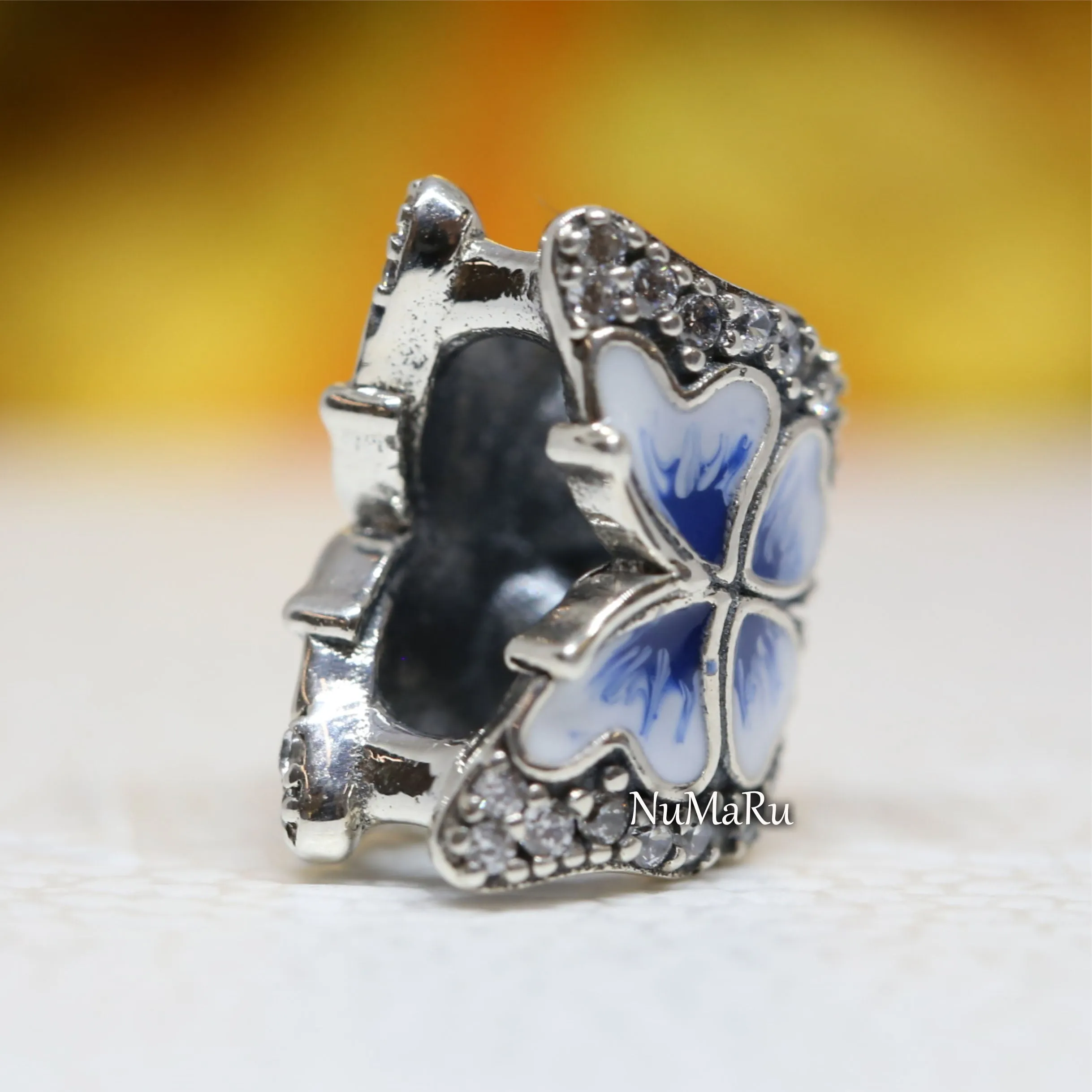 Blue Butterfly Sparkling Charm 790761C01