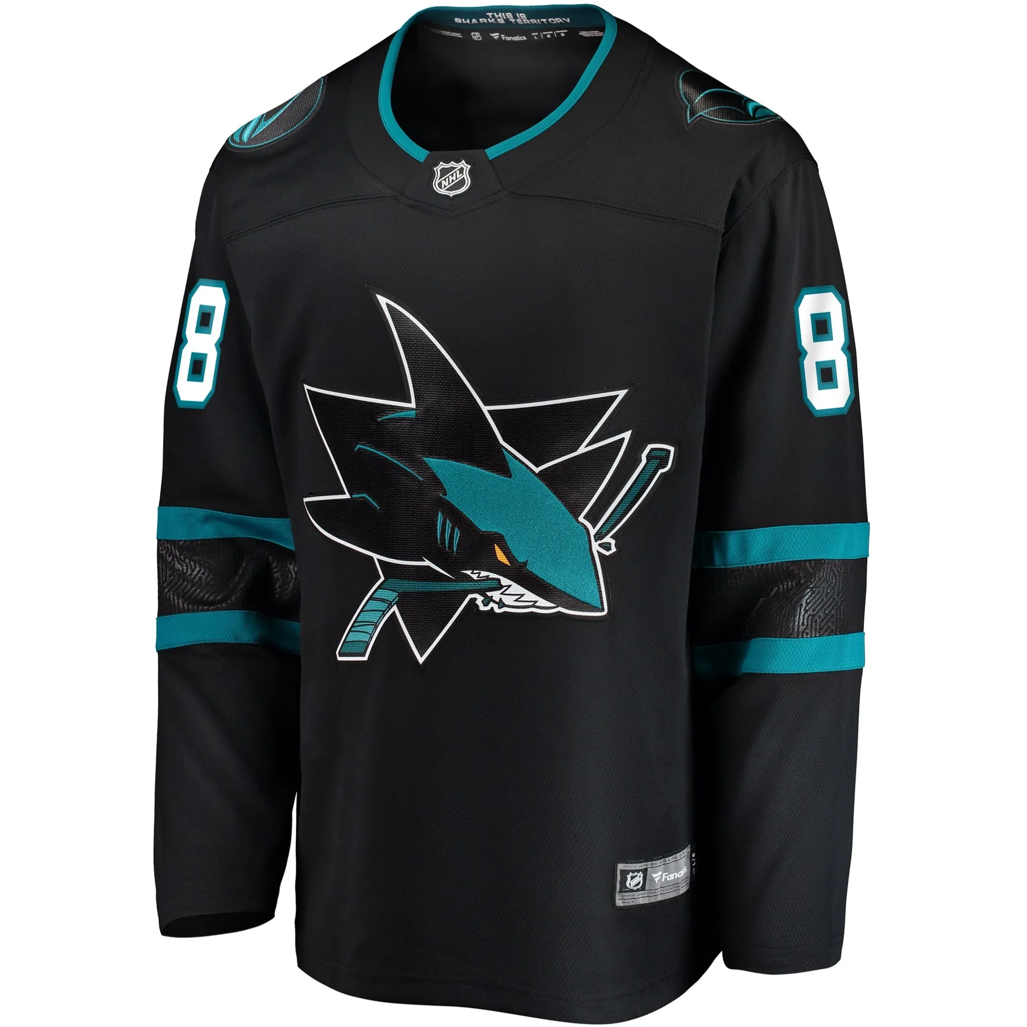 Brent Burns San Jose Sharks Fanatics Branded Alternate Breakaway Player Jersey - Black