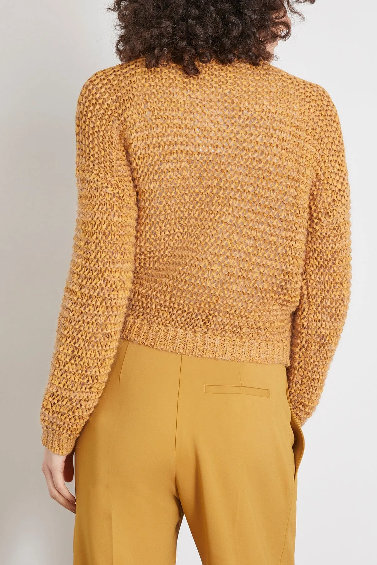 Chamois Tape Roundneck Sweater in Honey