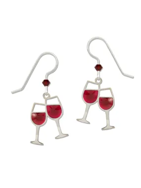 Cheers! Red Wine Dangles by Sienna Sky