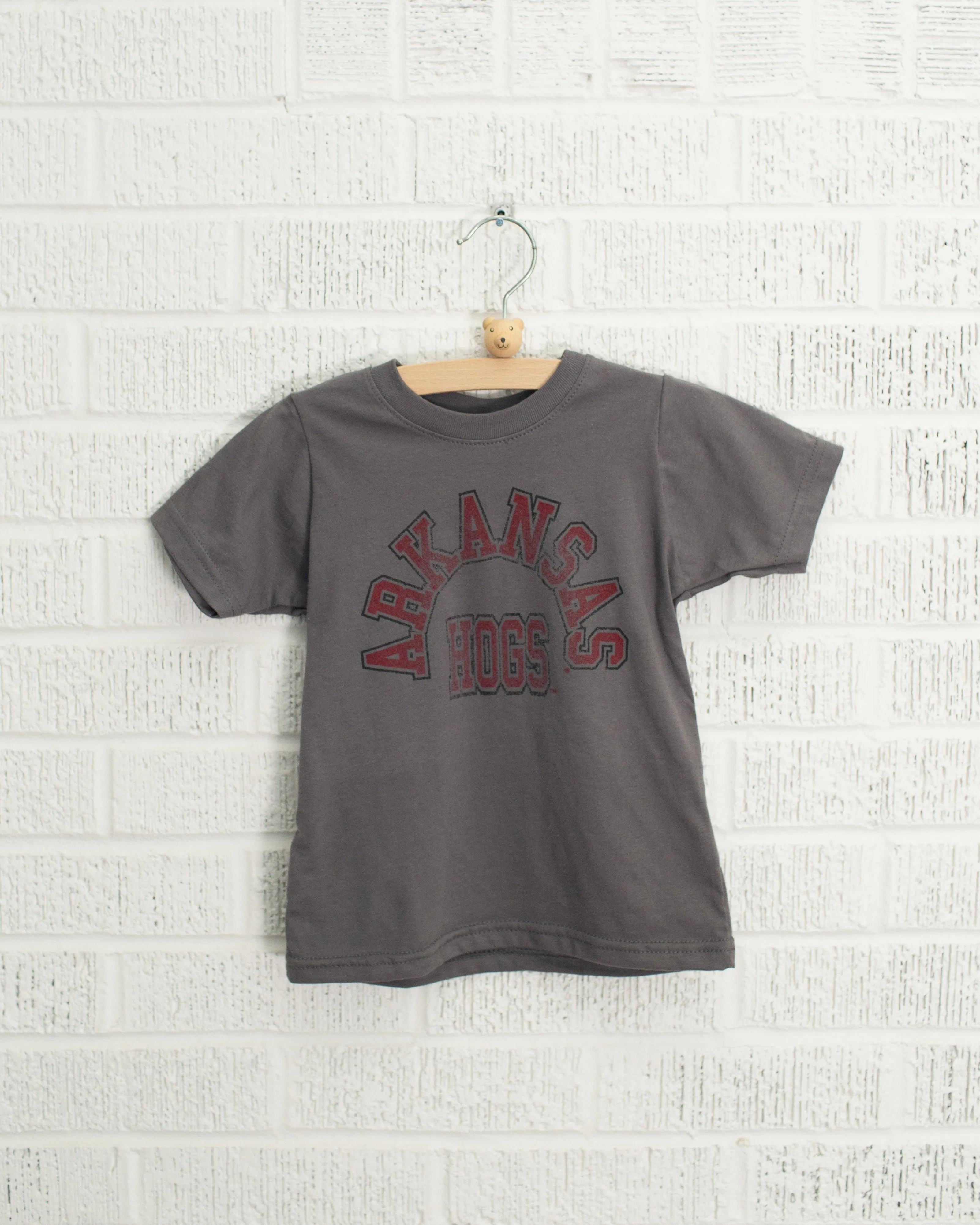 Children's Arkansas Razorbacks Mega Arch Charcoal Tee