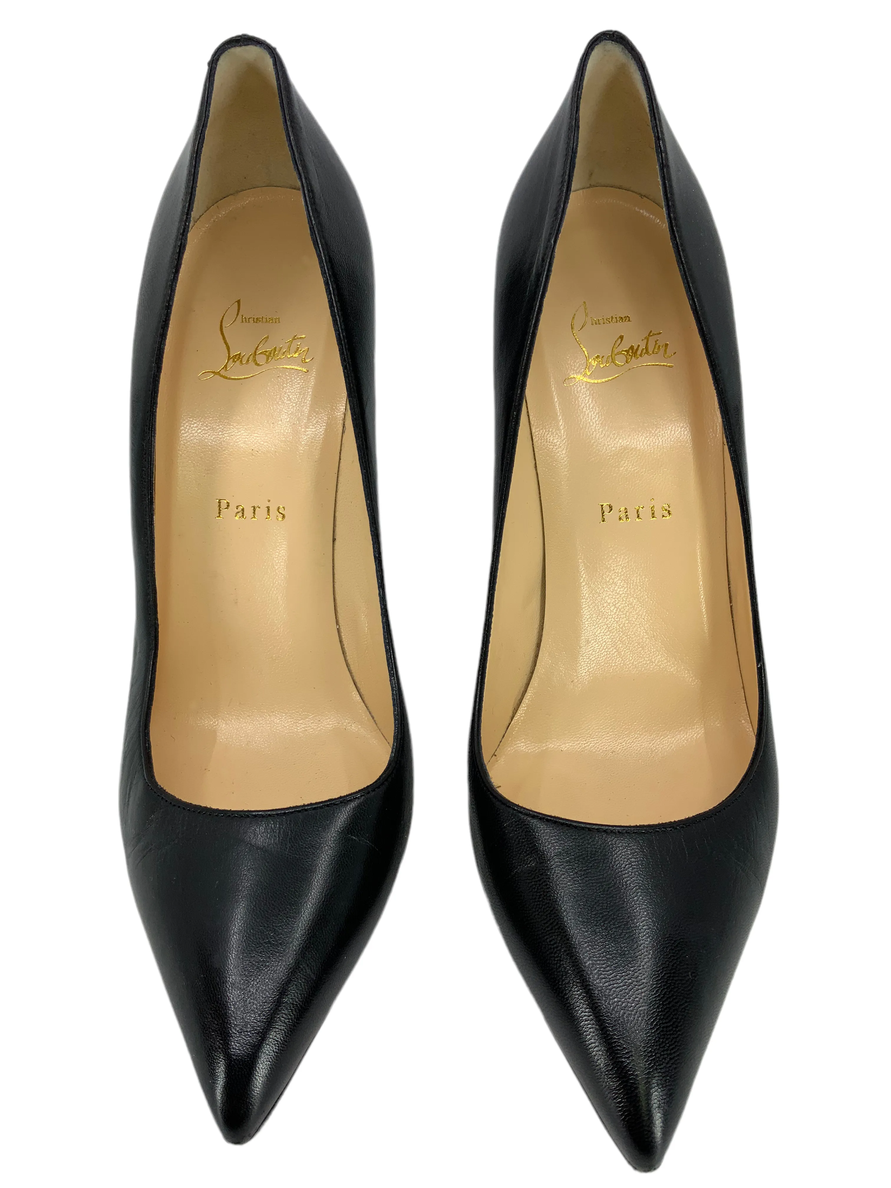 Christian Louboutin Kate Pointed Toe Leather Pumps Size 9.5