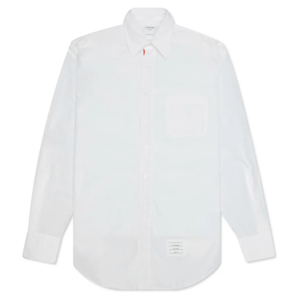 Classic L/S Button Down Shirt W/ GG Placket - White