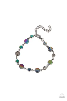 Colorfully Cosmic Multi Oil Spill Bracelet - Paparazzi Accessories