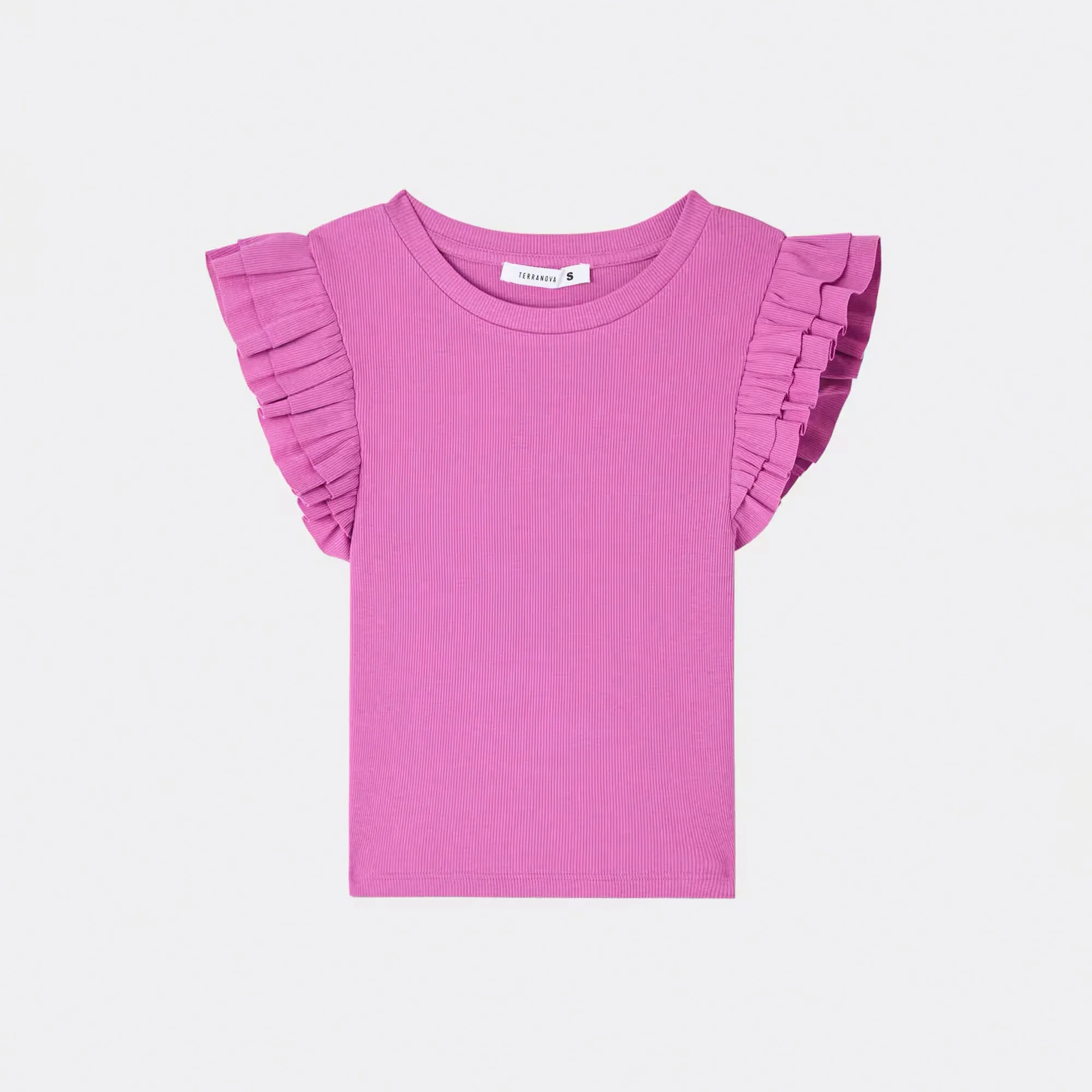 Cropped Crew Neck T-Shirt