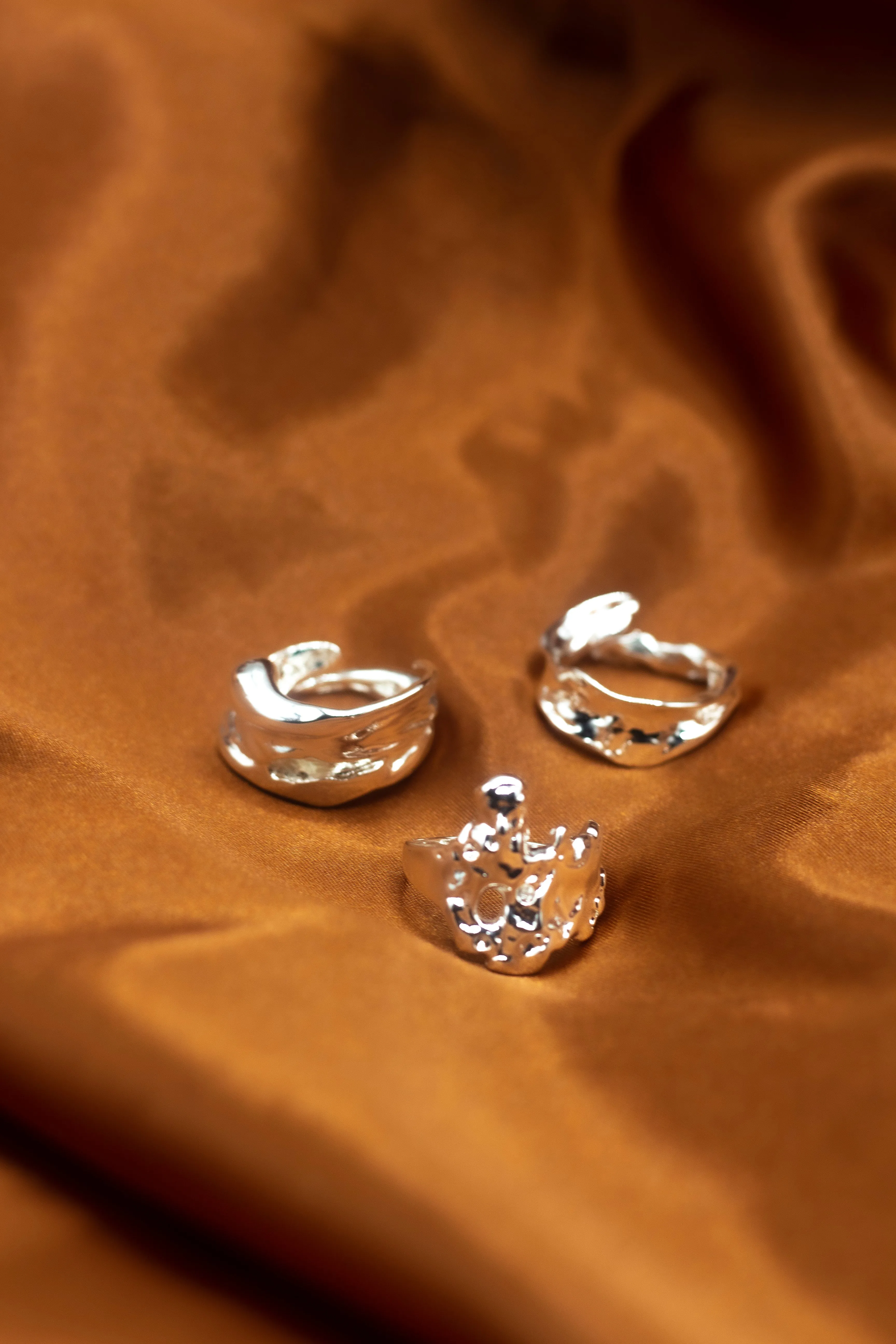 Ella Lava Ring Trio (Set of 3)