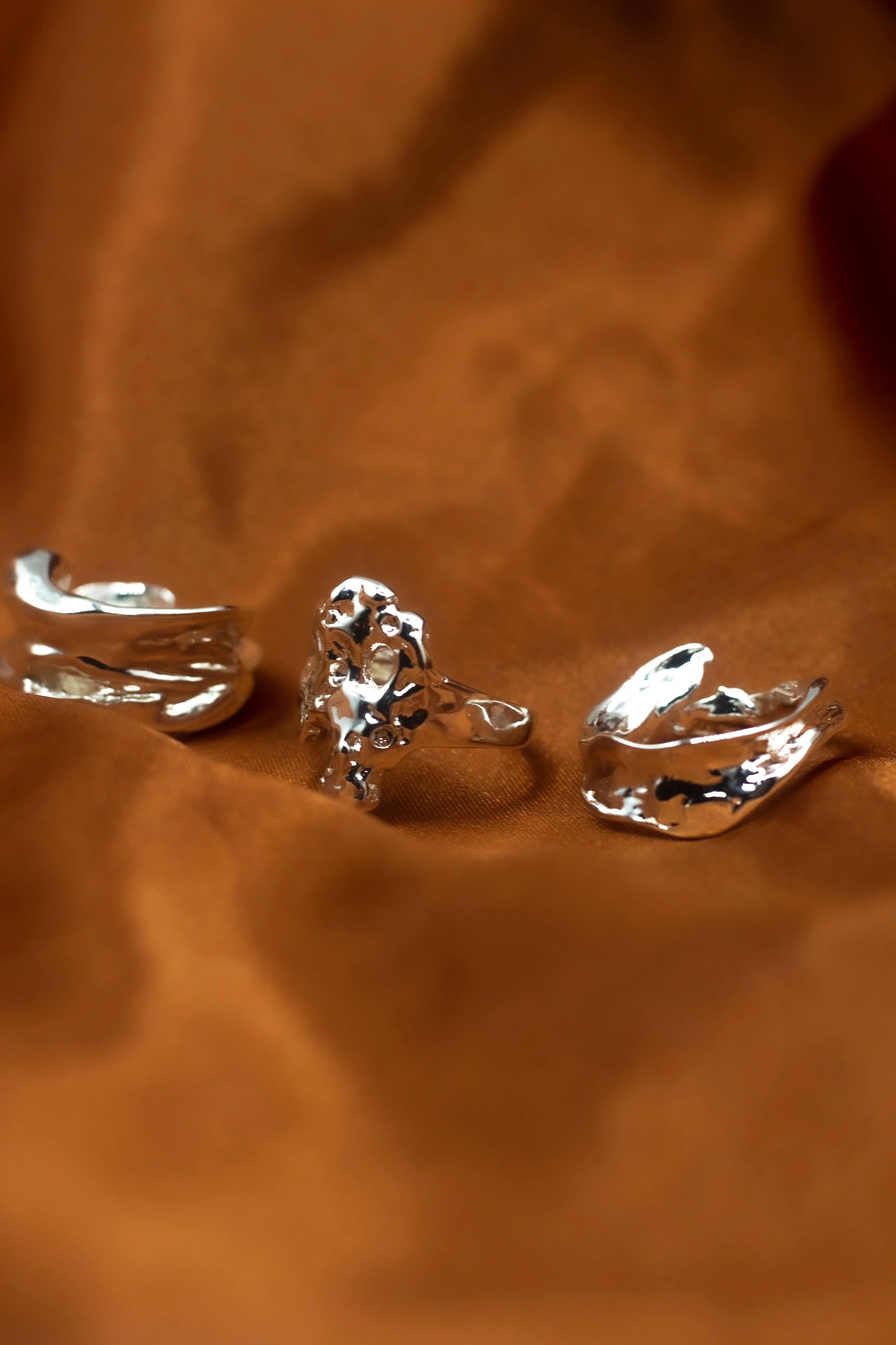 Ella Lava Ring Trio (Set of 3)