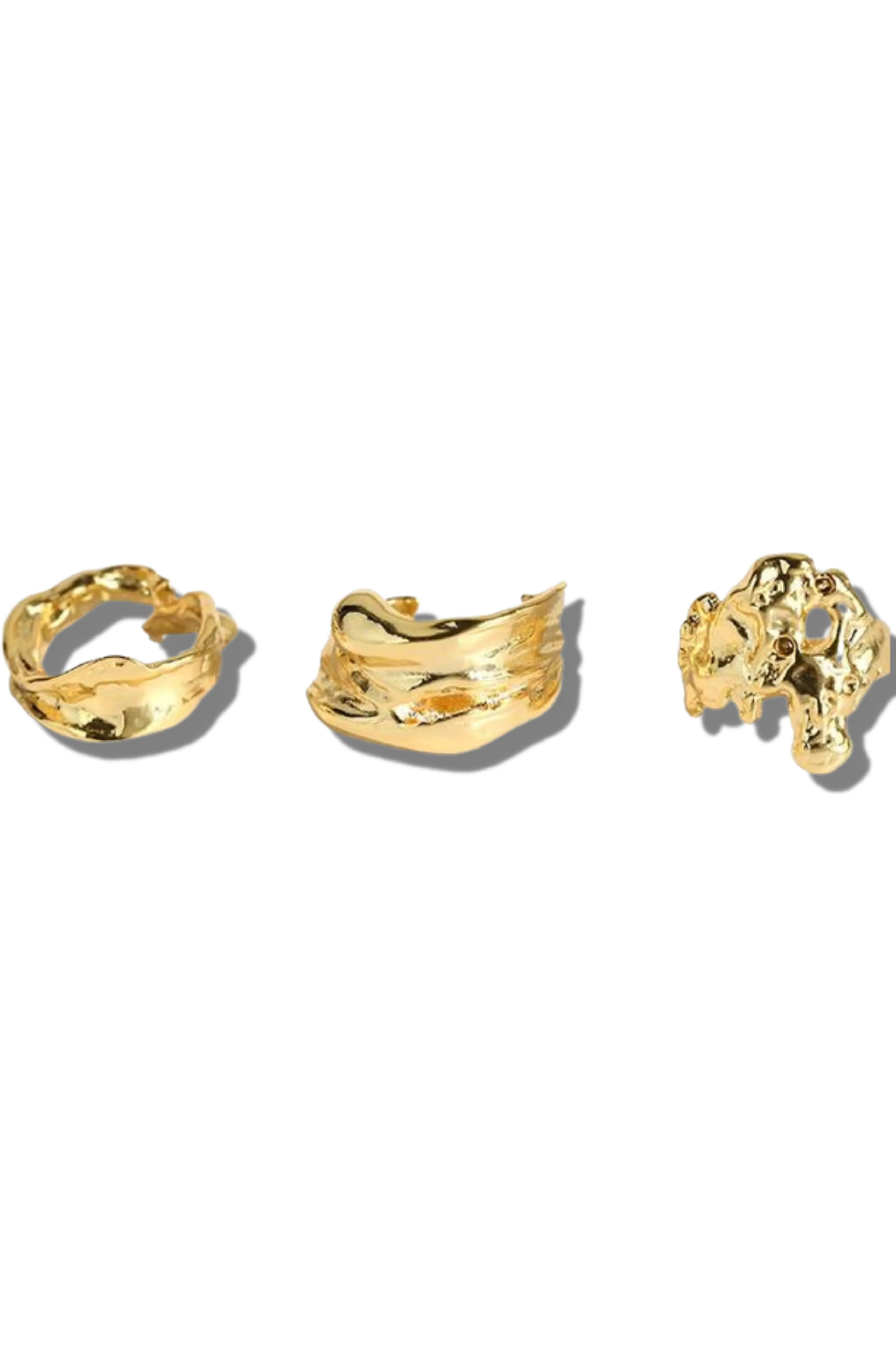 Ella Lava Ring Trio (Set of 3)