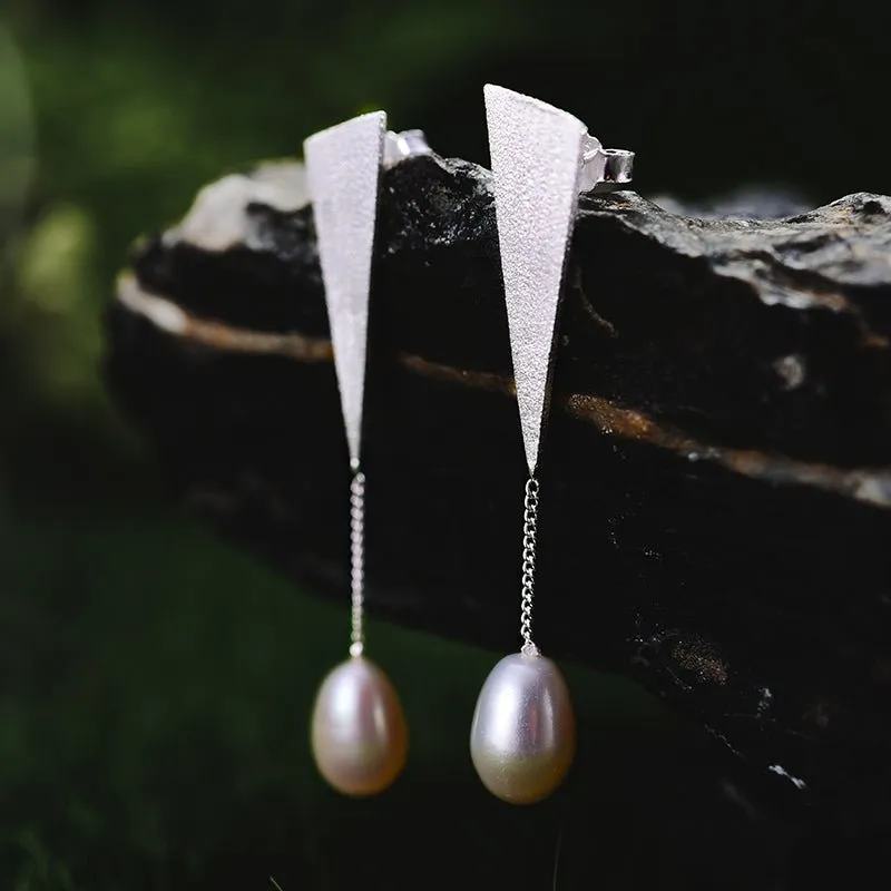 Exclamation Pearl - Dangle Earrings