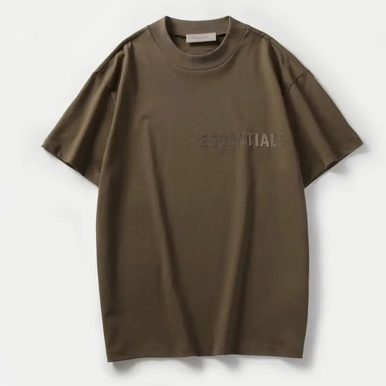 FEAR OF GOD Essentials Felt Logo Tee Wood