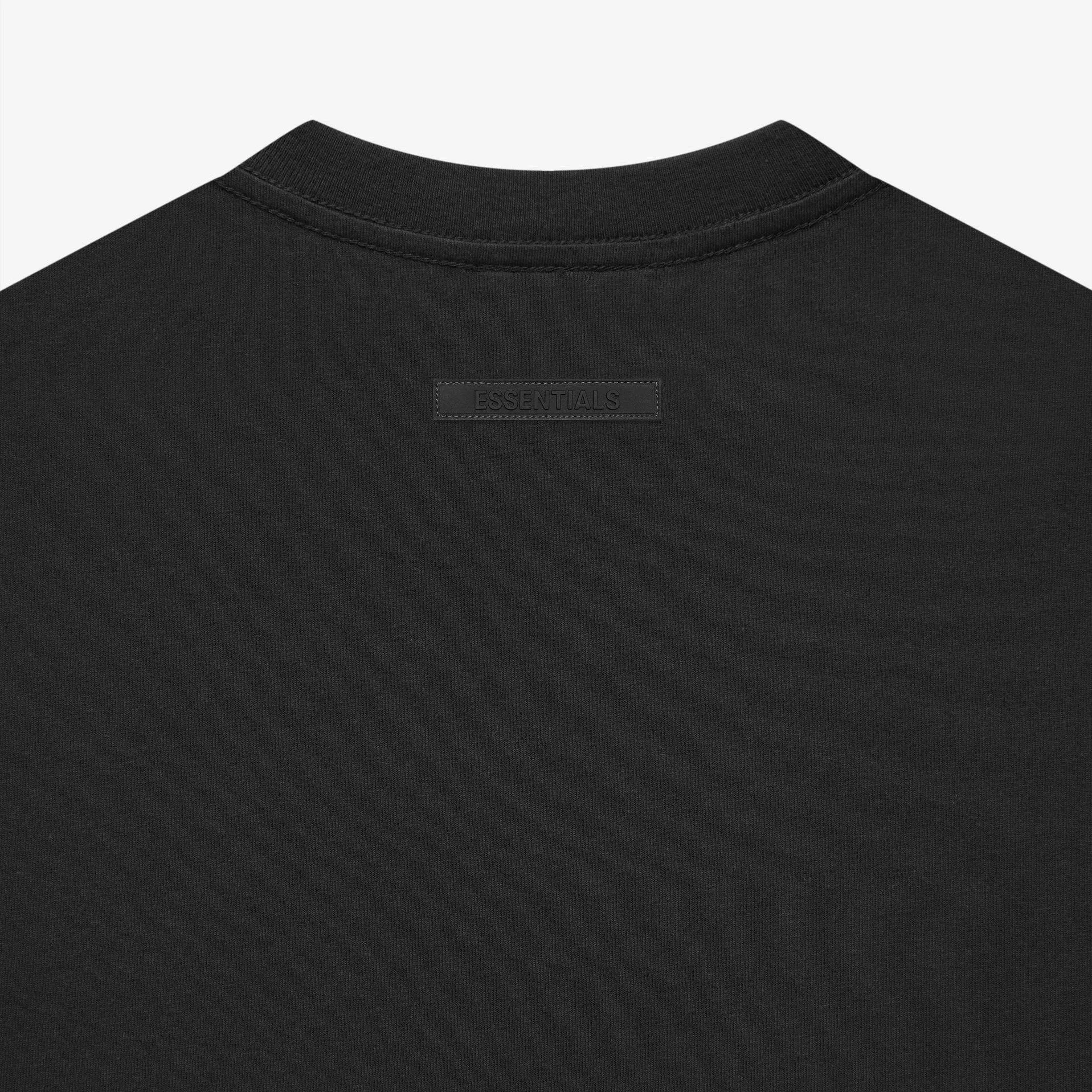 FEAR OF GOD Essentials Reflective Chest Logo Tee Black