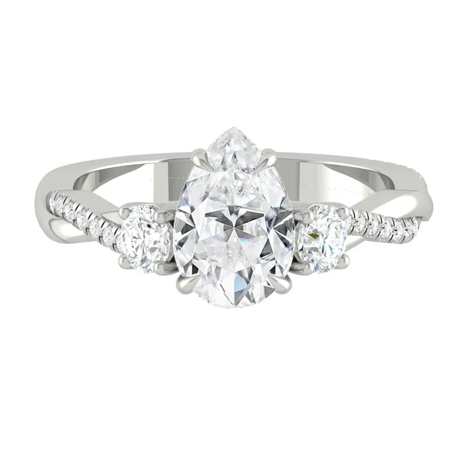 Fiore Trio Pear Lab Diamond *new*