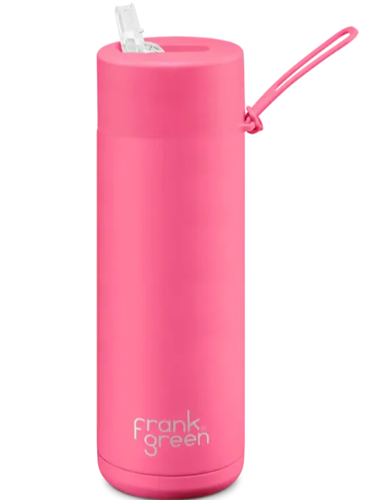 frank green 595ml Ceramic reusable Bottle with Straw Lid 20oz