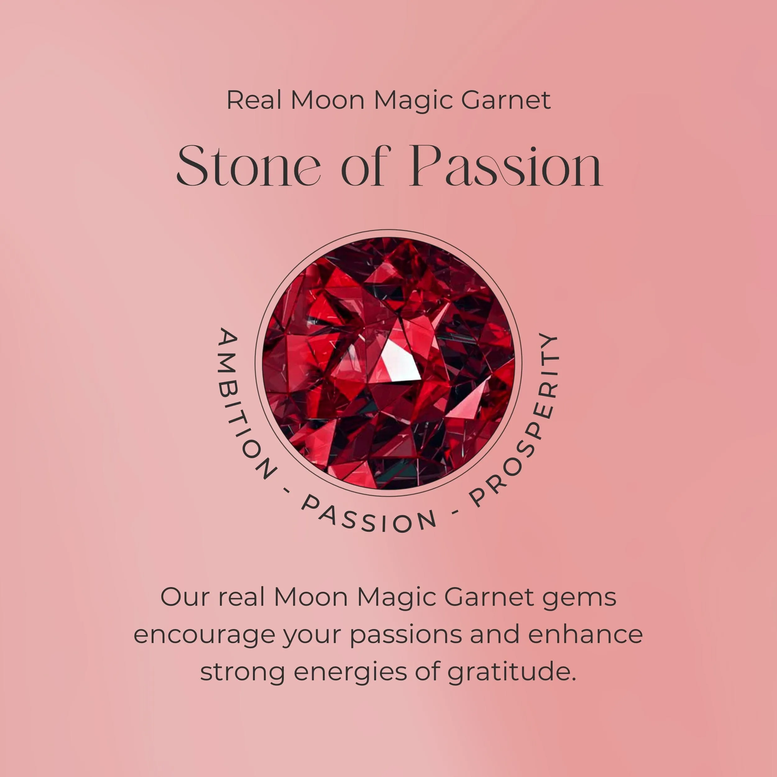 Garnet Venus Studs - January Birthstone