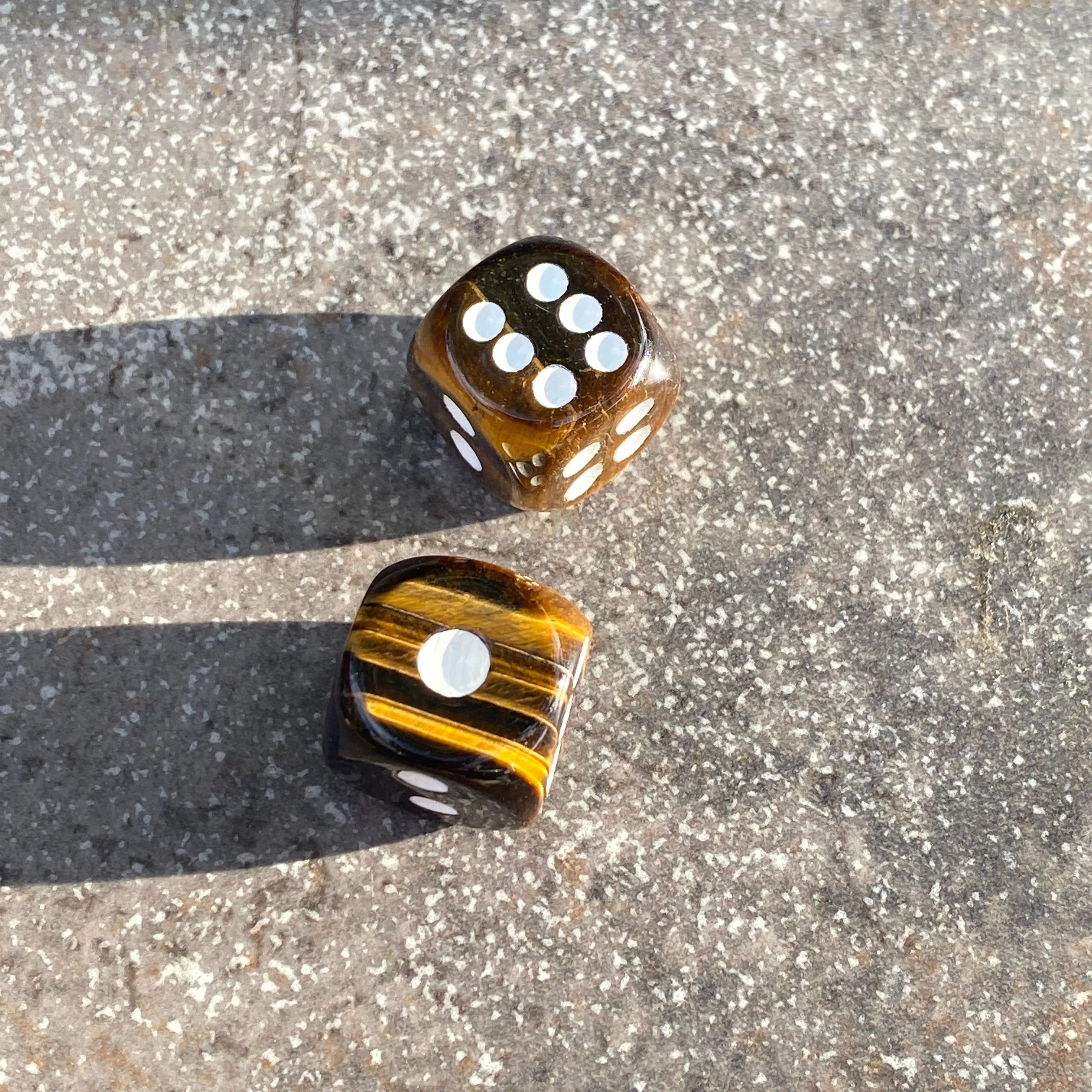 Gemstone Carved Playing Dice