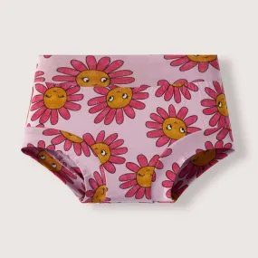 Girls Underwear Brief - Happy Flower