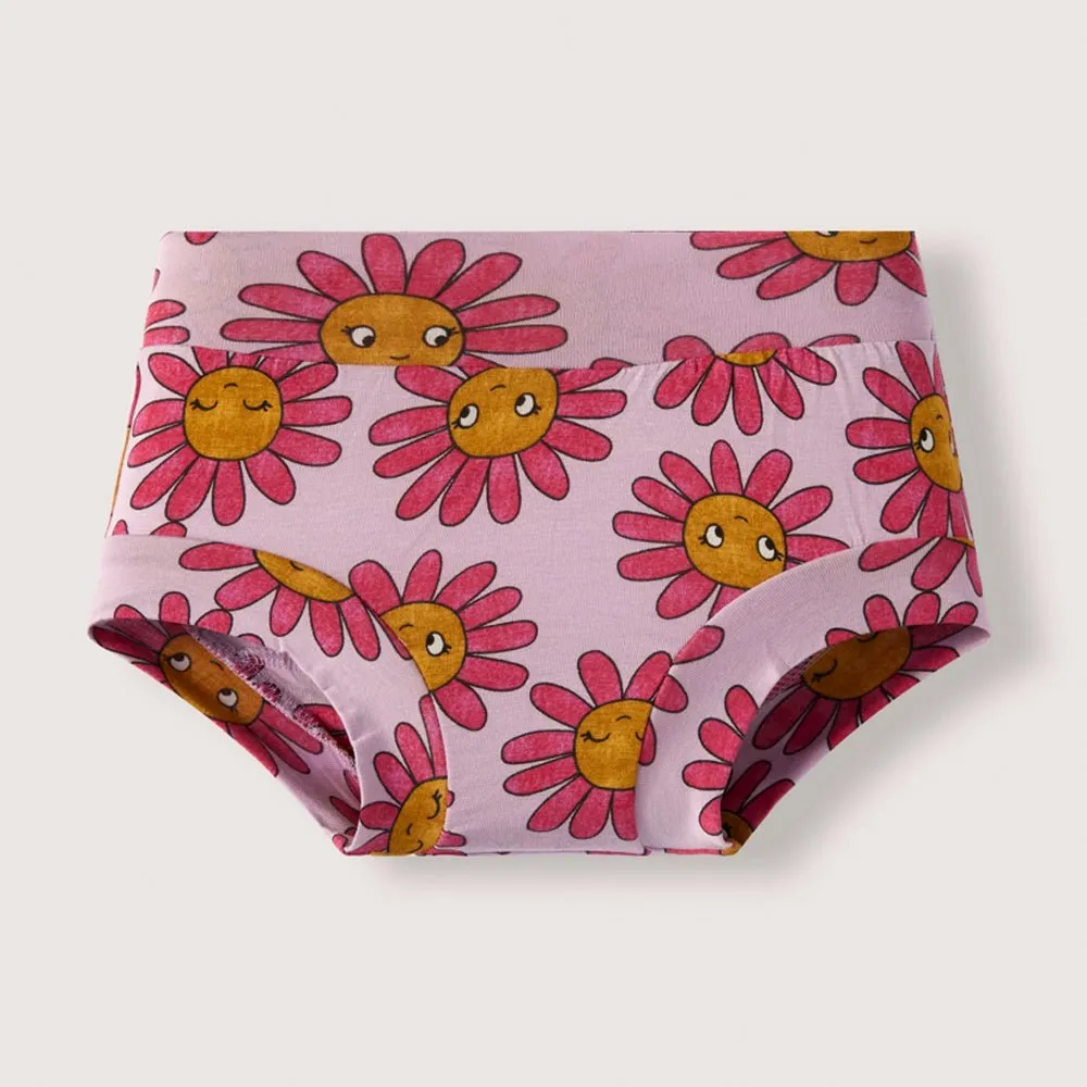 Girls Underwear Brief - Happy Flower