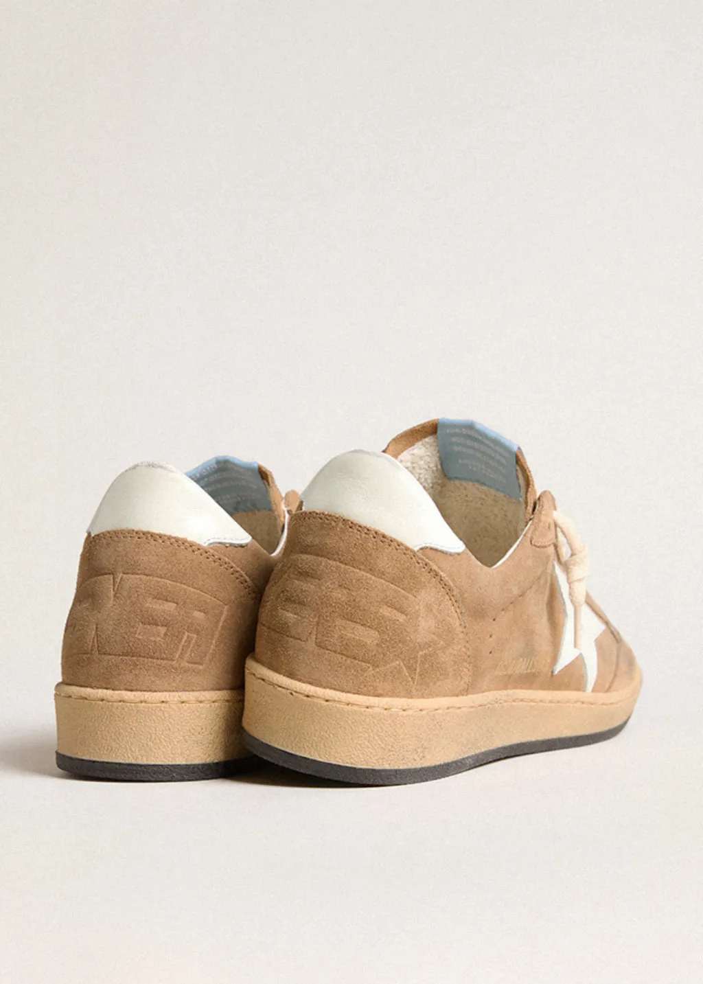 Golden Goose Ball Star Suede Sneakers in Tabacco