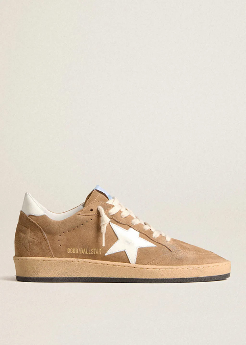 Golden Goose Ball Star Suede Sneakers in Tabacco