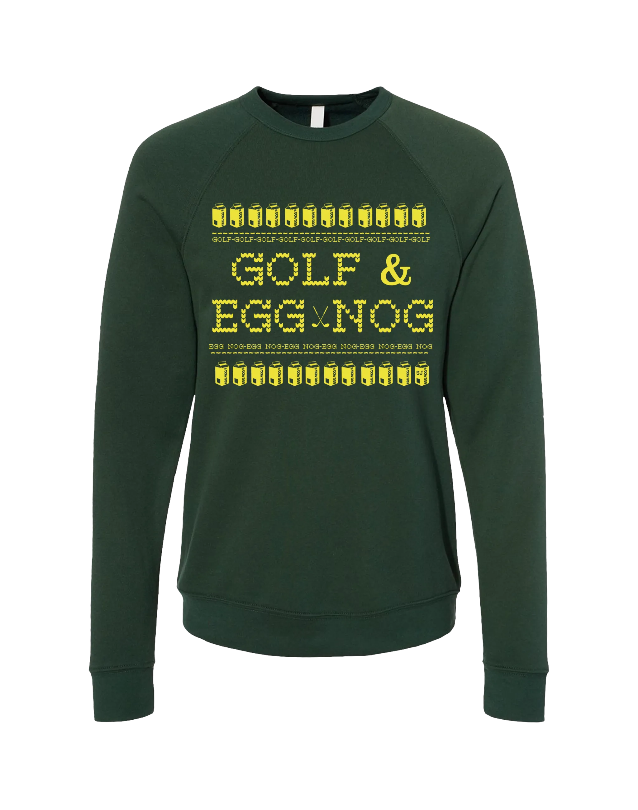 Golf & Egg Nog Unisex Ugly Sweatshirt