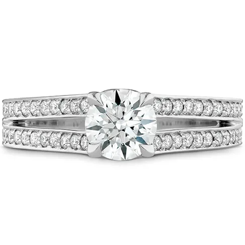 Hearts On Fire Adoration Double Row Engagement Ring