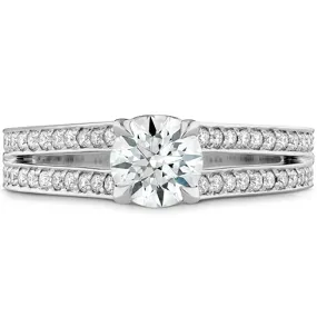 Hearts On Fire Adoration Double Row Engagement Ring