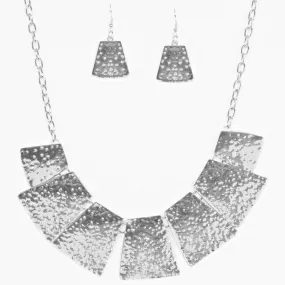 Here Comes the Huntress Silver Statement Necklace