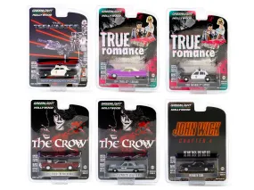 Hollywood Series Set of 6 pieces Release 41 1/64 Diecast Model Cars by Greenlight