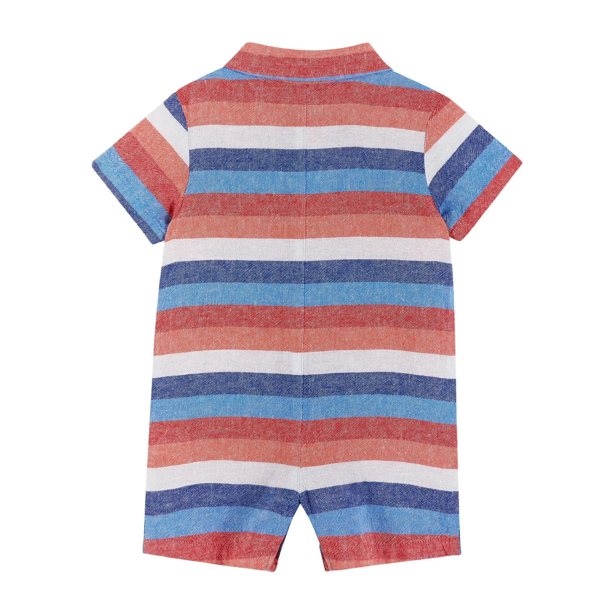 Infant Chambray Americana Romper