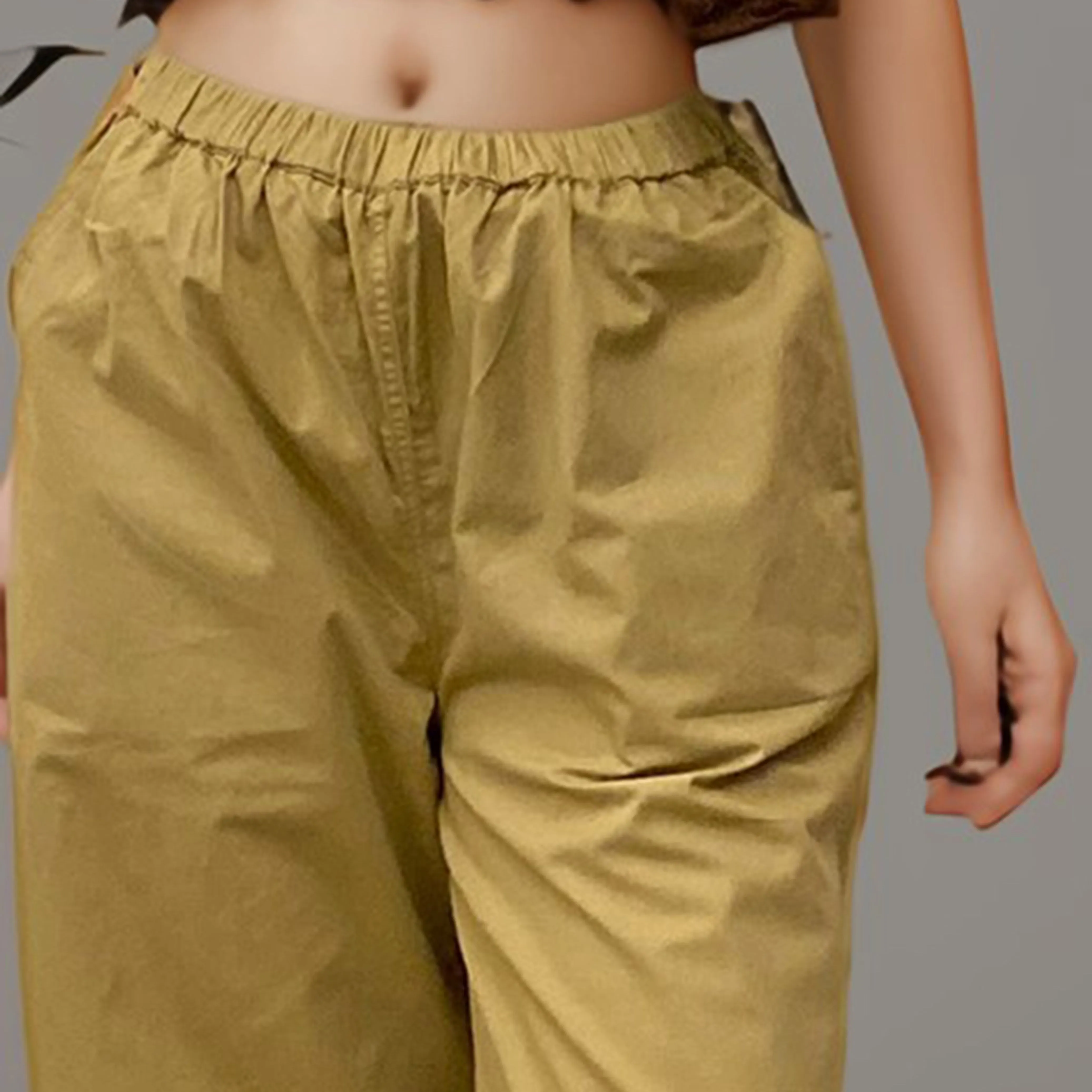 Khaki Parachute Pants